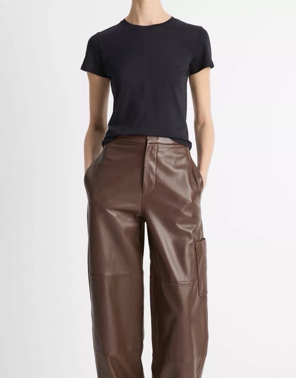 VINCE women’s Essential Pima Cotton Crew Neck T-Shirt XS (aq7)